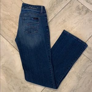 7 for Mankind boot cut medium wash jeans